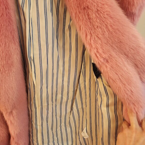 J. Crew Pink Faux-Fur Jacket - Picture 7 of 9